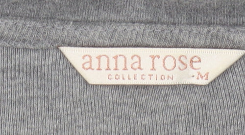 Anna Rose Women's Grey Long Sleeve Casual T-Shirt M