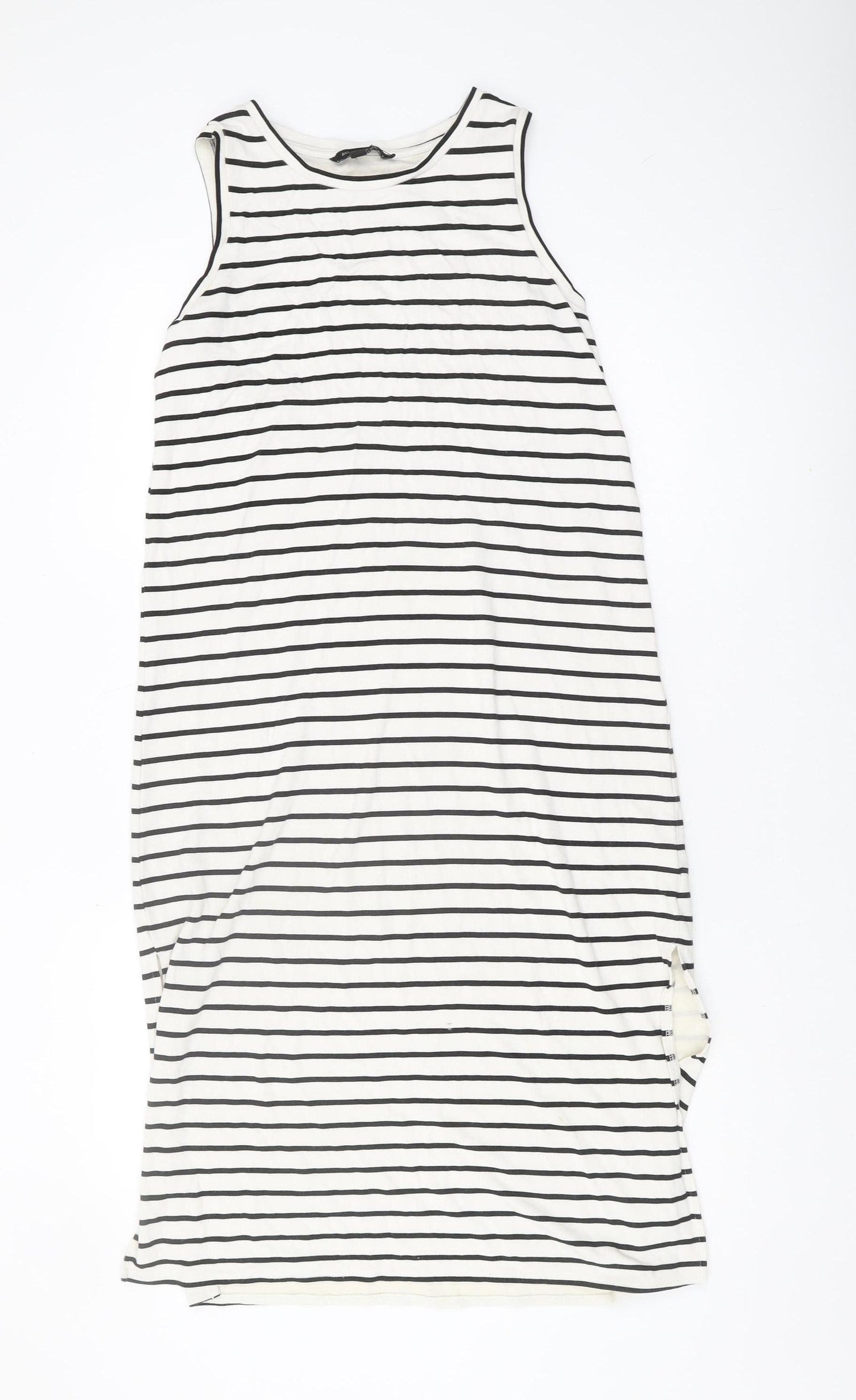 Banana Republic Women's White Striped Shift Dress S