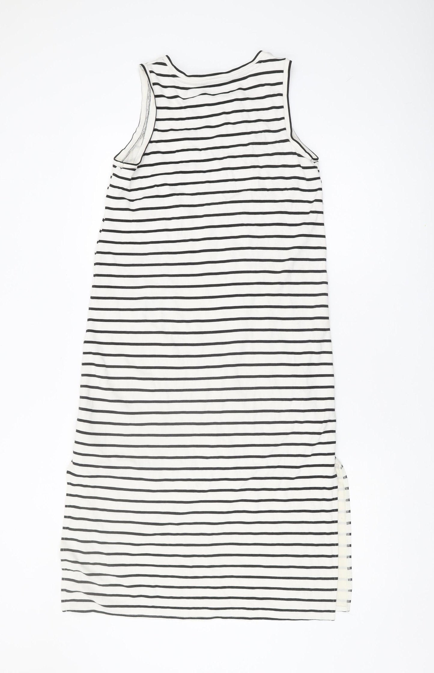 Banana Republic Women's White Striped Shift Dress S
