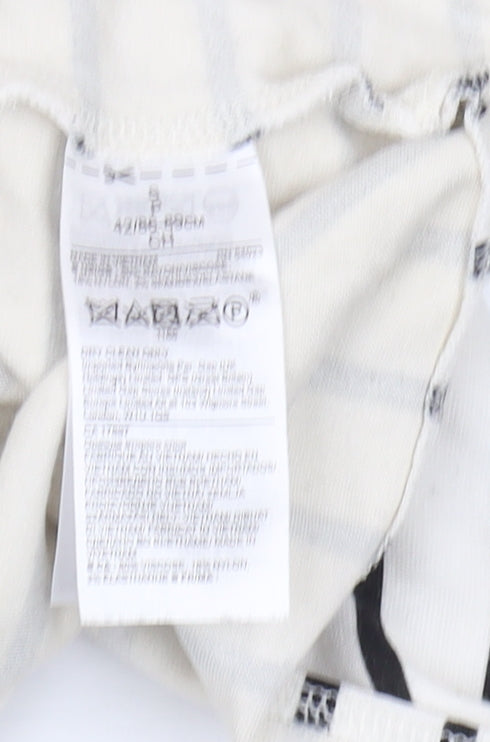 Banana Republic Women's White Striped Shift Dress S