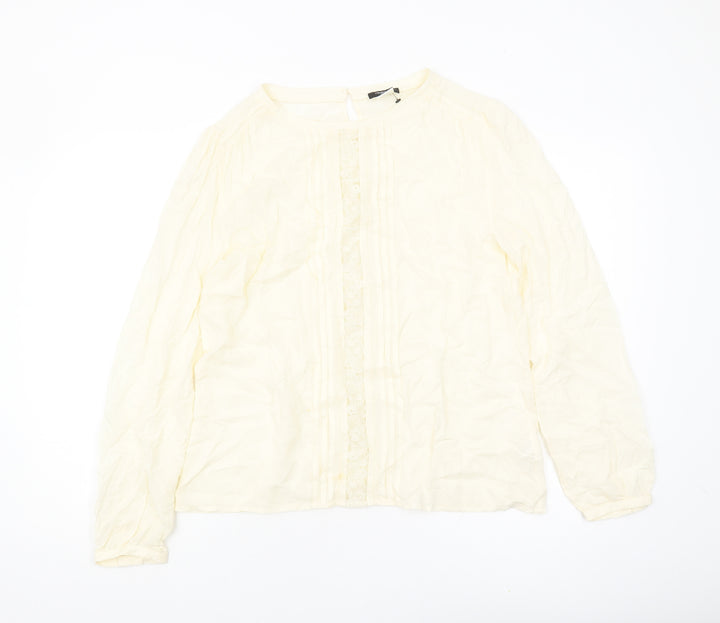 Redoute Creation Ivory Women’s Long Sleeve Blouse Size 10
