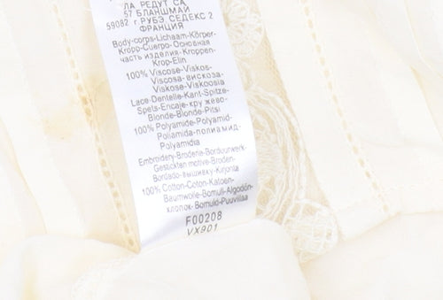 Redoute Creation Ivory Women’s Long Sleeve Blouse Size 10
