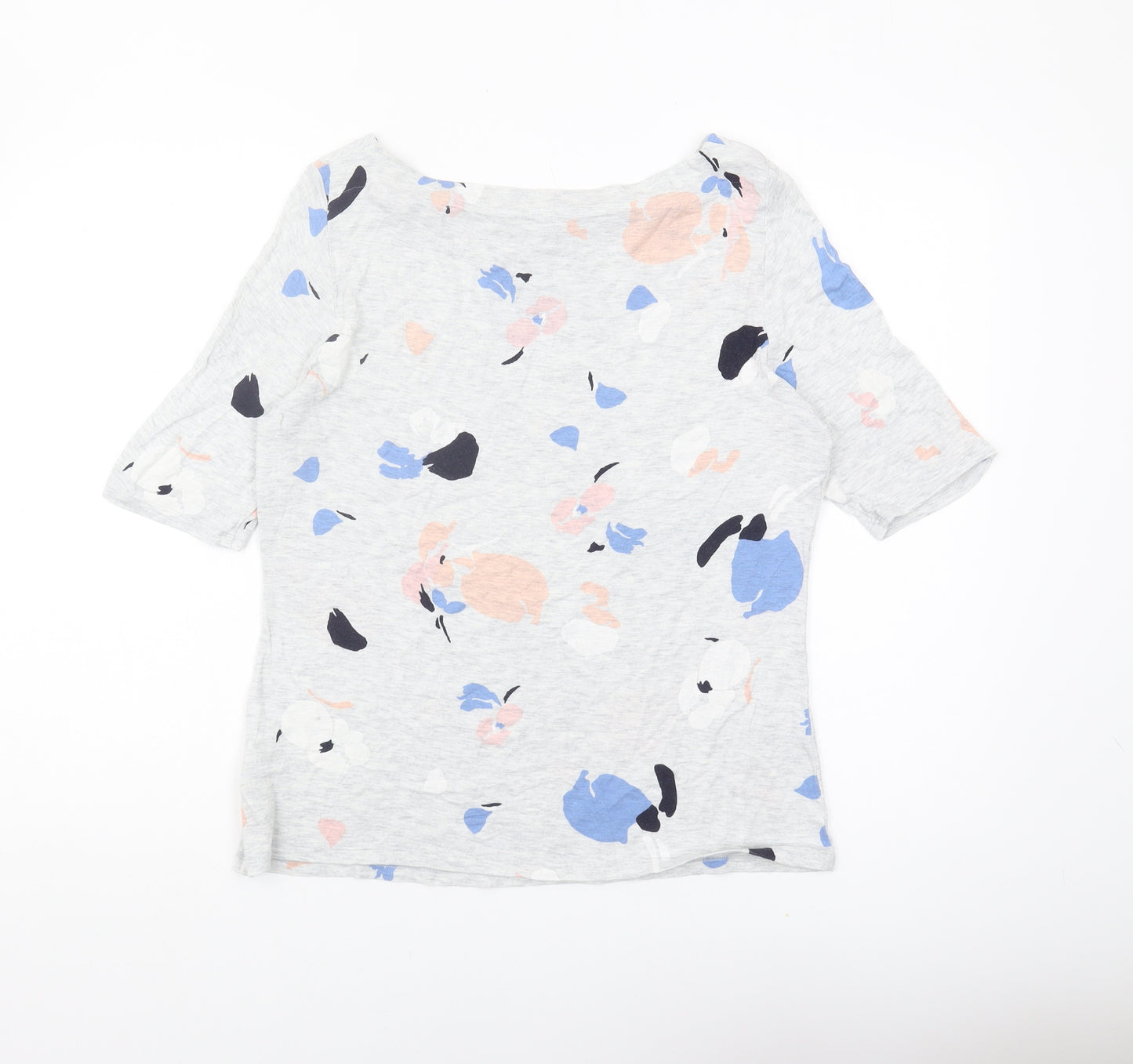 Marks and Spencer Women's Grey Floral Top Size 14