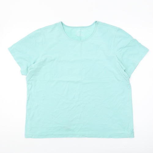Orvis Women's Blue T-Shirt, L, Cotton, Casual Comfort