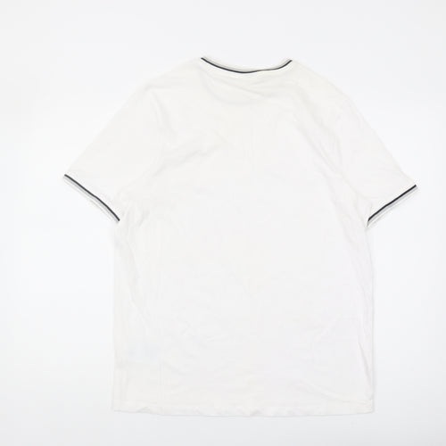 Slazenger Men's White Crew Neck T-Shirt Medium