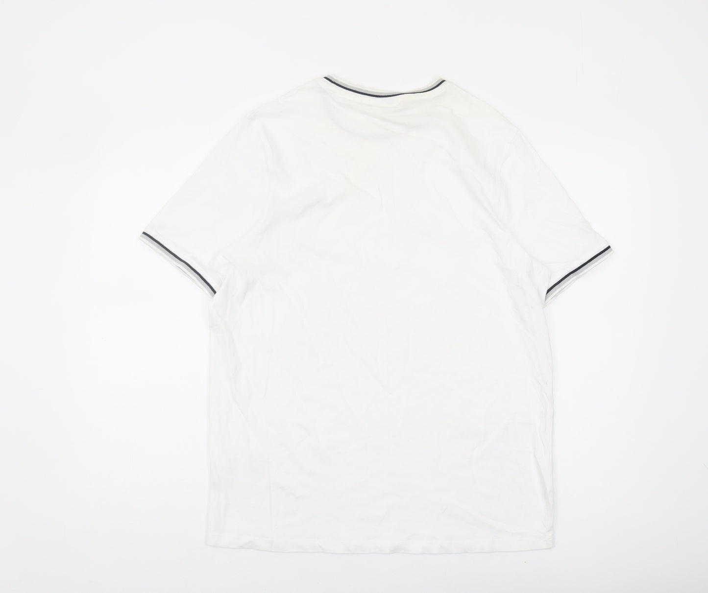 Slazenger Men's White Crew Neck T-Shirt Medium