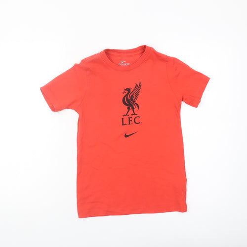 Nike Boys Red S Football Crew Neck T-Shirt