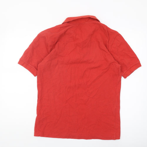 Hawkshead Men's XS Red Cotton Polo Shirt