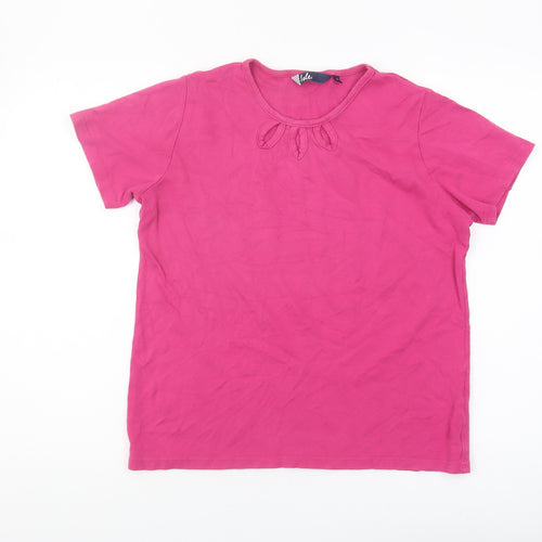 Isle Women's Pink Cotton T-Shirt, Size M