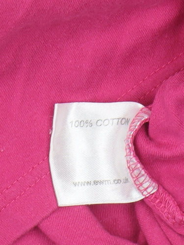 Isle Women's Pink Cotton T-Shirt, Size M