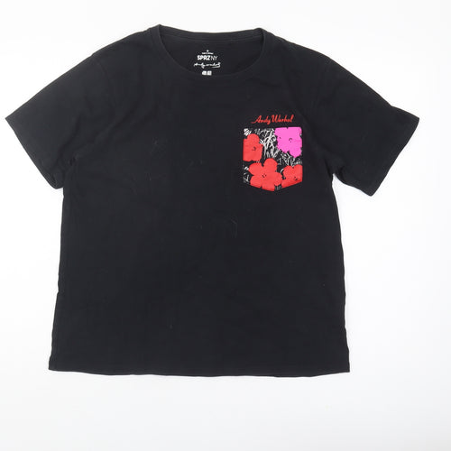 Uniqlo Women's Black Andy Warhol Art T-Shirt, Size M