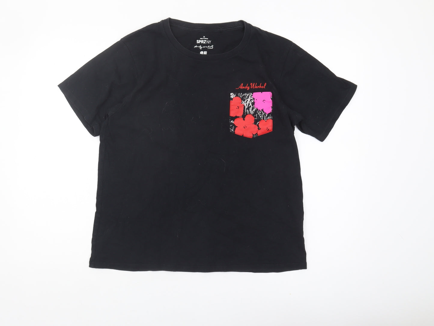 Uniqlo Women's Black Andy Warhol Art T-Shirt, Size M