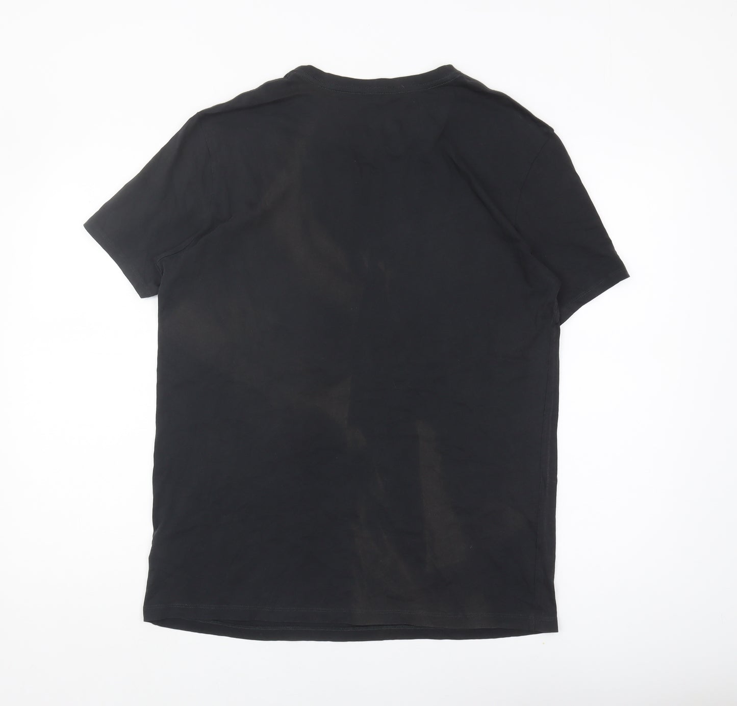 AllSaints Men's Black Graphic Print T-Shirt L
