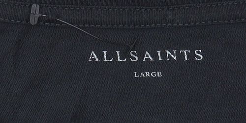 AllSaints Men's Black Graphic Print T-Shirt L