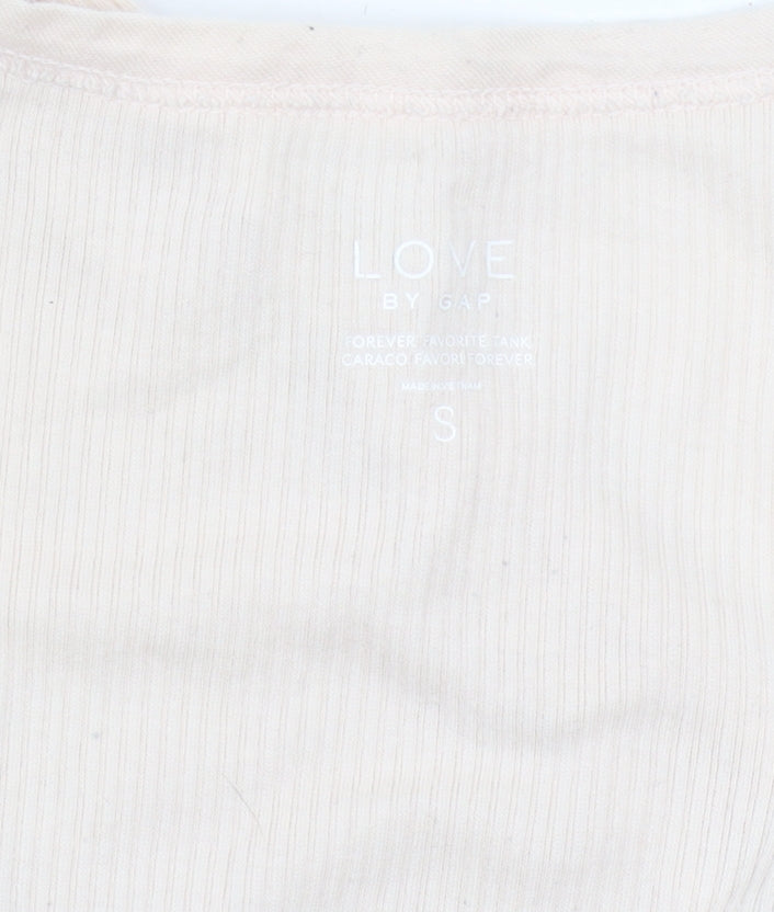 Gap Women’s Beige Tank Top, Size S, Regular Fit