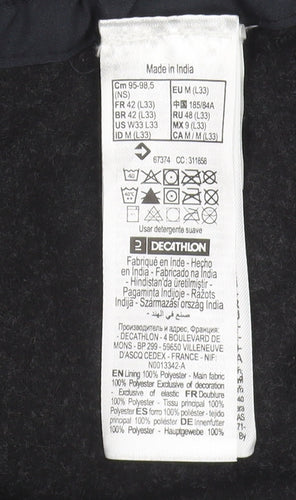 Decathlon Men's Black Jogger Trousers M