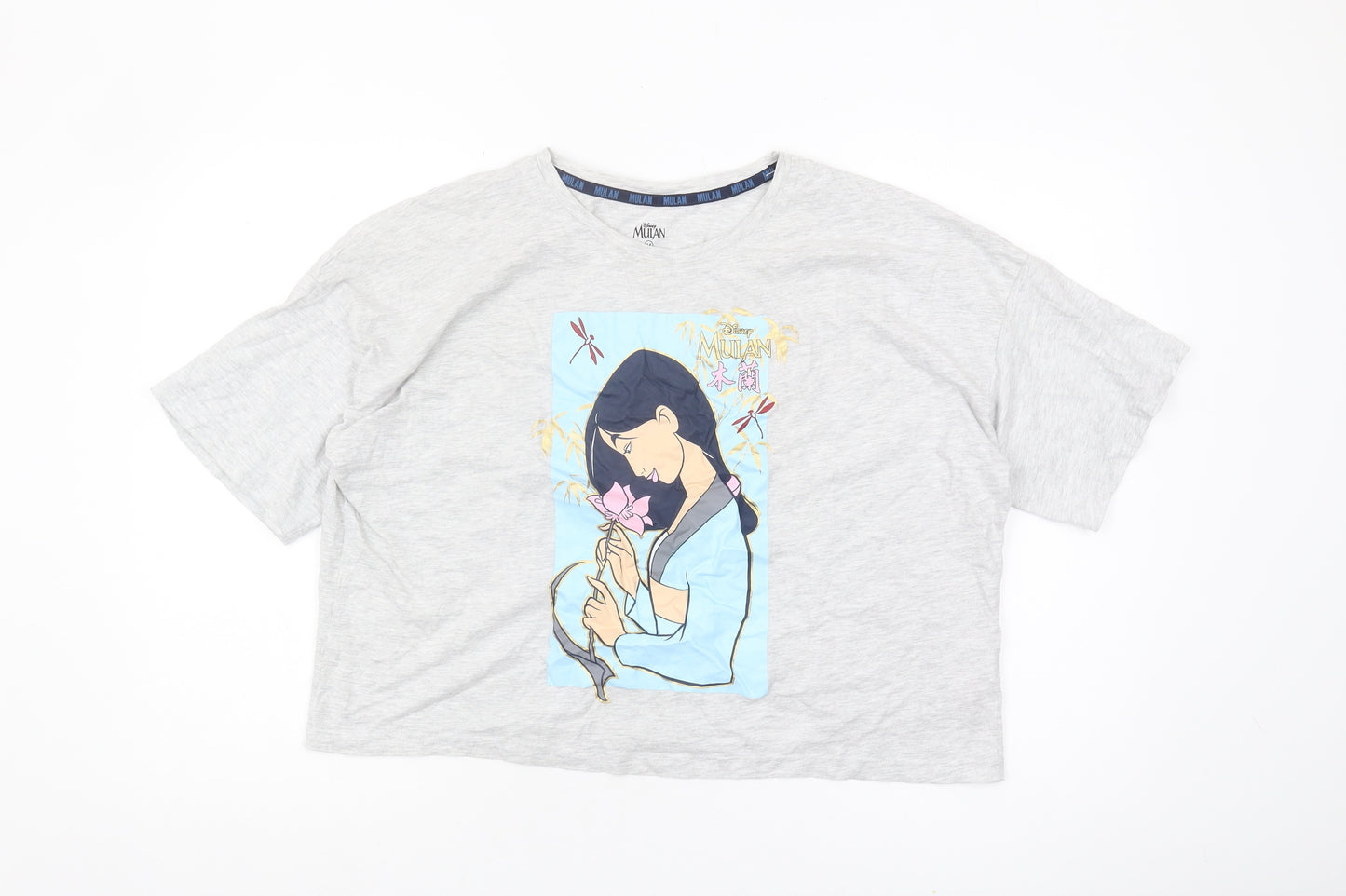 Disney Womens Grey Mulan Nightshirt M Size 12-14