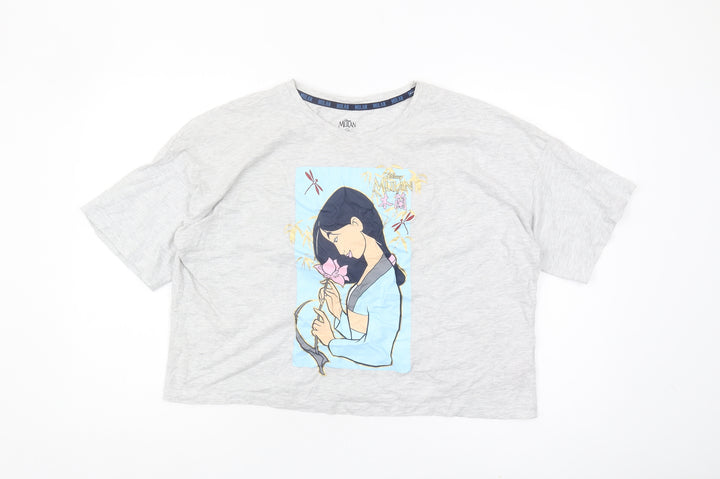 Disney Womens Grey Mulan Nightshirt M Size 12-14