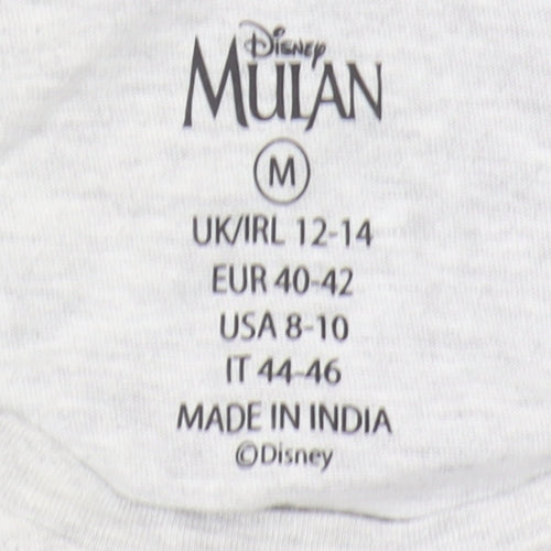 Disney Womens Grey Mulan Nightshirt M Size 12-14