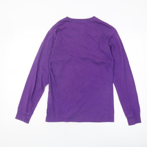 Vans Unisex Purple Long Sleeve T-Shirt in Small Classic Fit