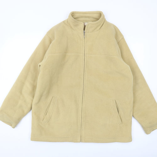 EWM Women's Beige Fleece Jacket Size 14