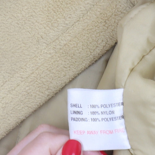 EWM Women's Beige Fleece Jacket Size 14