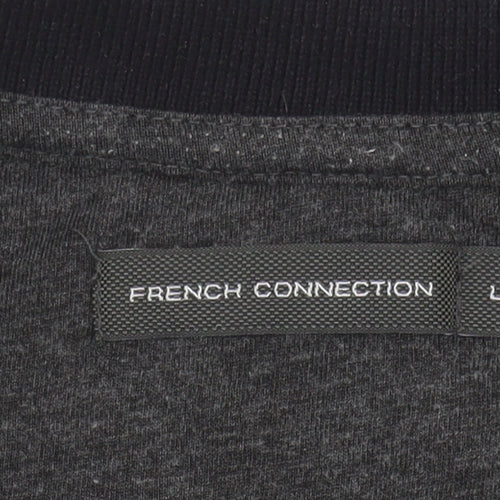 French Connection Men's Grey Polo Shirt Size L