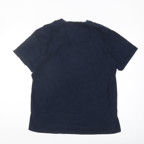 Ben Sherman Men's Blue Car Graphic T-Shirt Size L