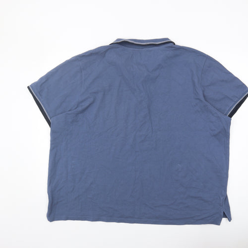 STH SHORE Men's Blue Polo Shirt, 3XL Cotton Casual