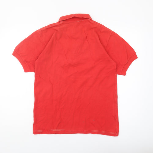 Bruce Elliott Men's Red Polo Shirt Size L