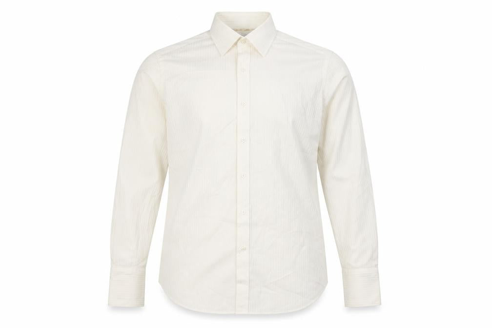 Jeff Banks Men's Ivory Long Sleeve Shirt, Size 15.5