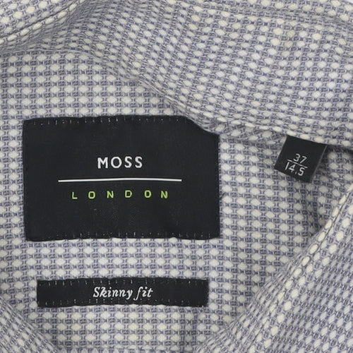 Moss London Men's Multicoloured Slim Fit Shirt