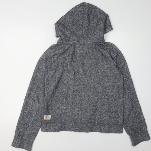 SoulCal & Co Grey Unisex Hoodie, Size 12, Zip Closure