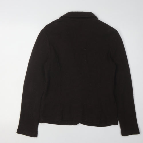 Laura Ashley Women's Black Wool Cardigan Size 12