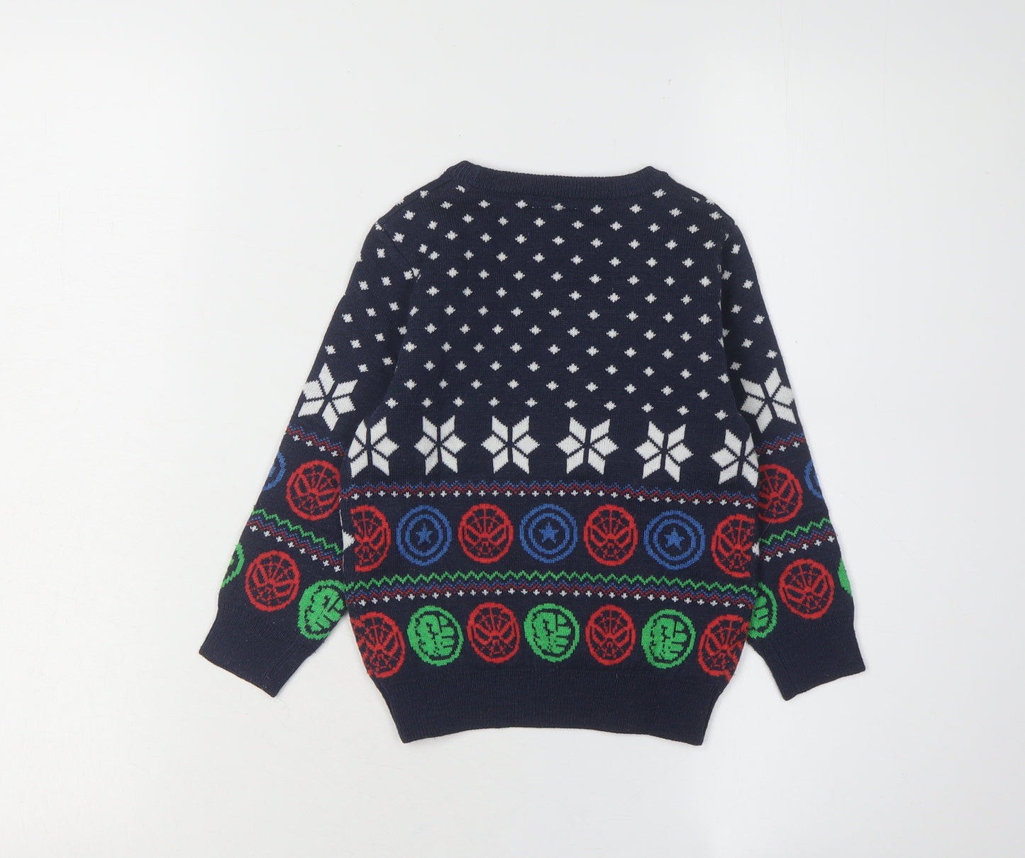 Marvel Boys Multicoloured Pullover Jumper 2-3 Years, Christmas, Superhero