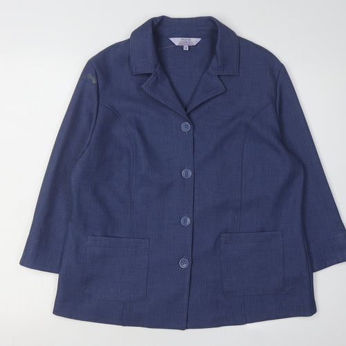 Honor Millburn Women's Blue Suit Jacket Size 14