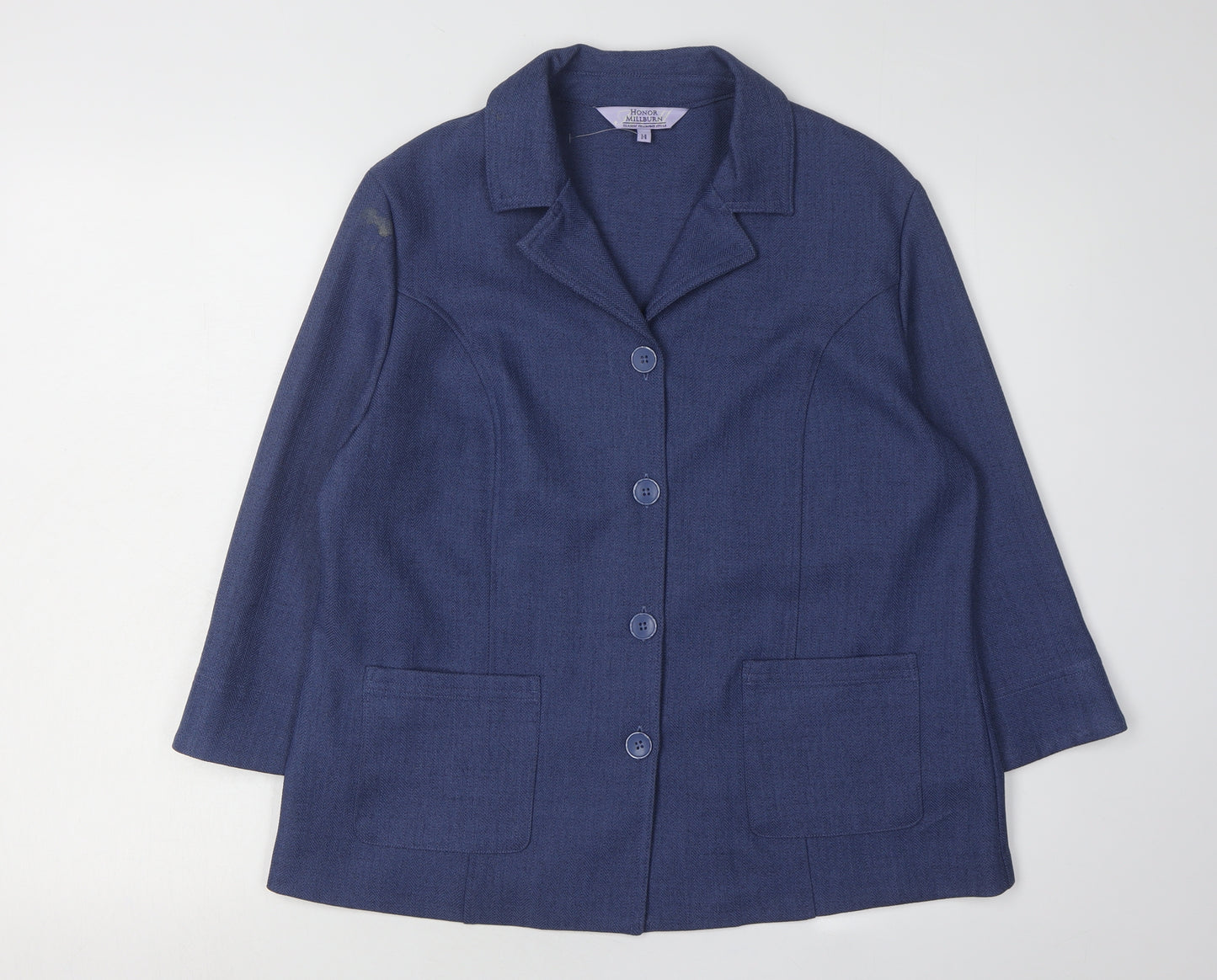 Honor Millburn Women's Blue Suit Jacket Size 14
