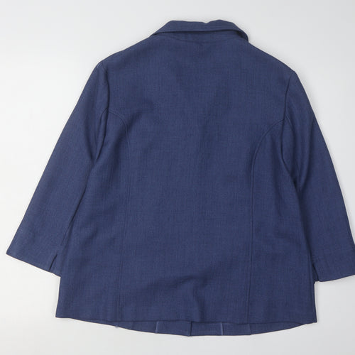 Honor Millburn Women's Blue Suit Jacket Size 14