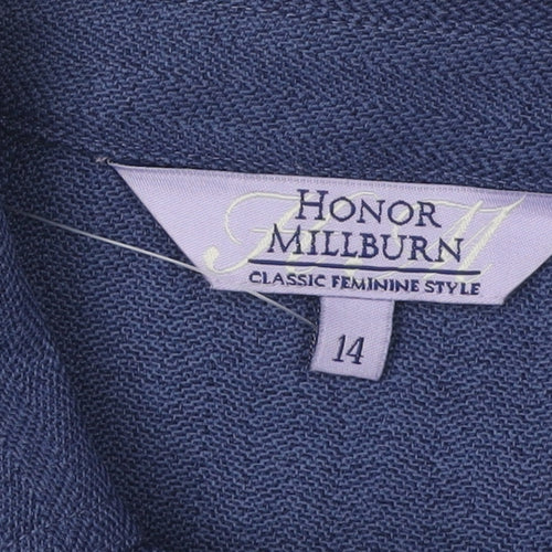 Honor Millburn Women's Blue Suit Jacket Size 14