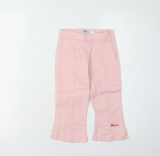 DKNY Girls Pink Trousers, Size 2 Years, Cotton Blend