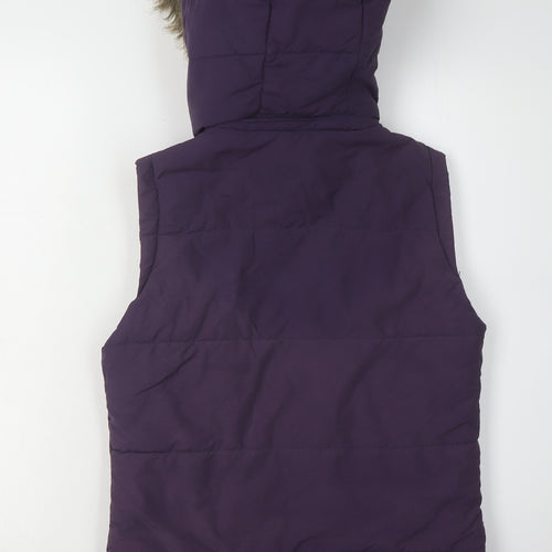 Mantaray Women's Purple Hooded Waistcoat Size 10