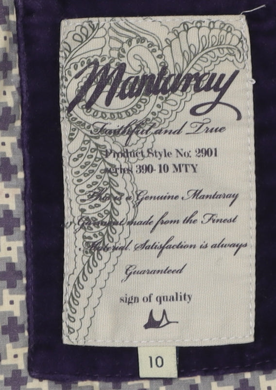 Mantaray Women's Purple Hooded Waistcoat Size 10