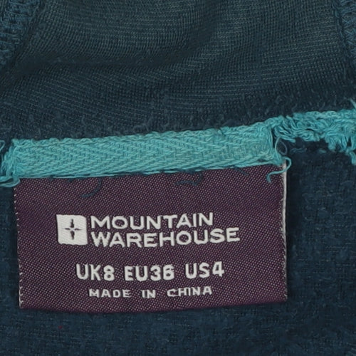 Mountain Warehouse Women's Blue Fleece Hooded Jacket - Size 8