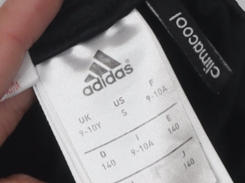 Adidas Boys' Black Athletic Shorts 9-10 Years