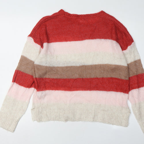 Fat Face Women's Multicoloured Striped Jumper Size 10