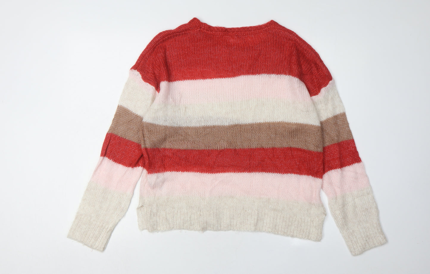 Fat Face Women's Multicoloured Striped Jumper Size 10