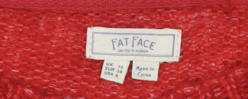 Fat Face Women's Multicoloured Striped Jumper Size 10