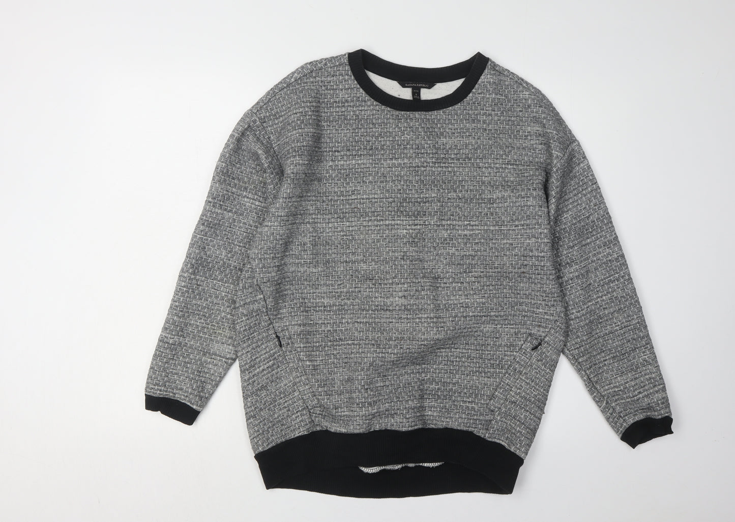 Banana Republic Women's Grey Petite Knit Pullover Sweater