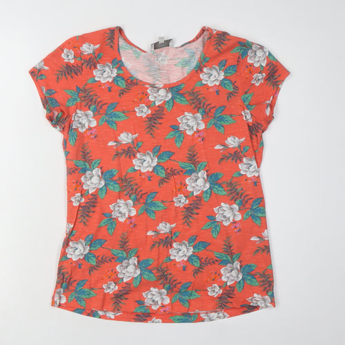 Laura Ashley Floral T-Shirt Women Multicoloured UK 10