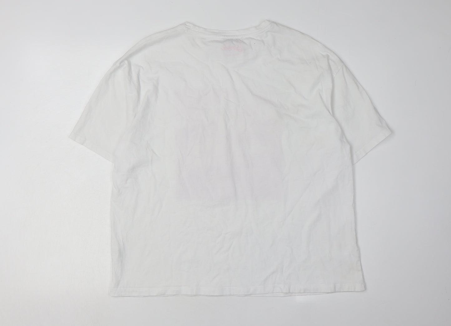 Stradivarius Women's White Barbie Graphic T-Shirt Size 6